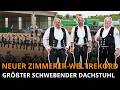 Zimmerer machen erneut Weltrekordversuch am schwebenden Dachstuhl