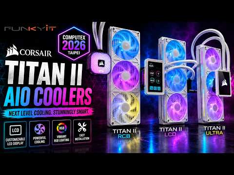 Corsair Showcase their New TITAN II Series AIO Coolers at Computex 2026