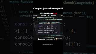 JavaScript Question |Js Code | js Developers Can Solve this js  Interview | JS Brain Teaser #js