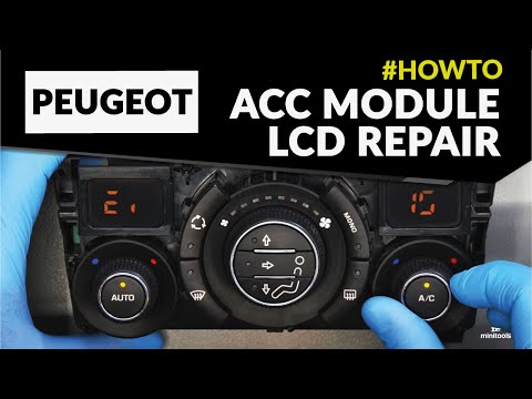 How to repair Citroën and Peugeot climate control module – LCD display replacement
