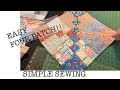 Easy four patch  make a quilt 