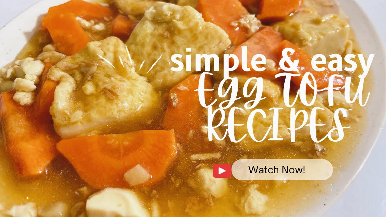Simple easy vegetarian egg tofu recipes YouTube