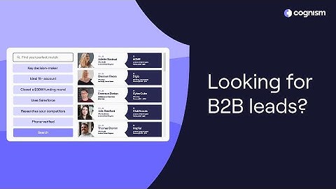 Searching for B2B leads?