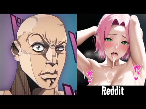 Sakura VS Reddit (the rock reaction meme)