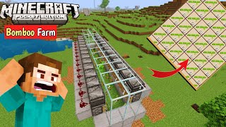 Biggest Bomboo Farm In Minecraft I How To Make Biggest Bomboo Farm I