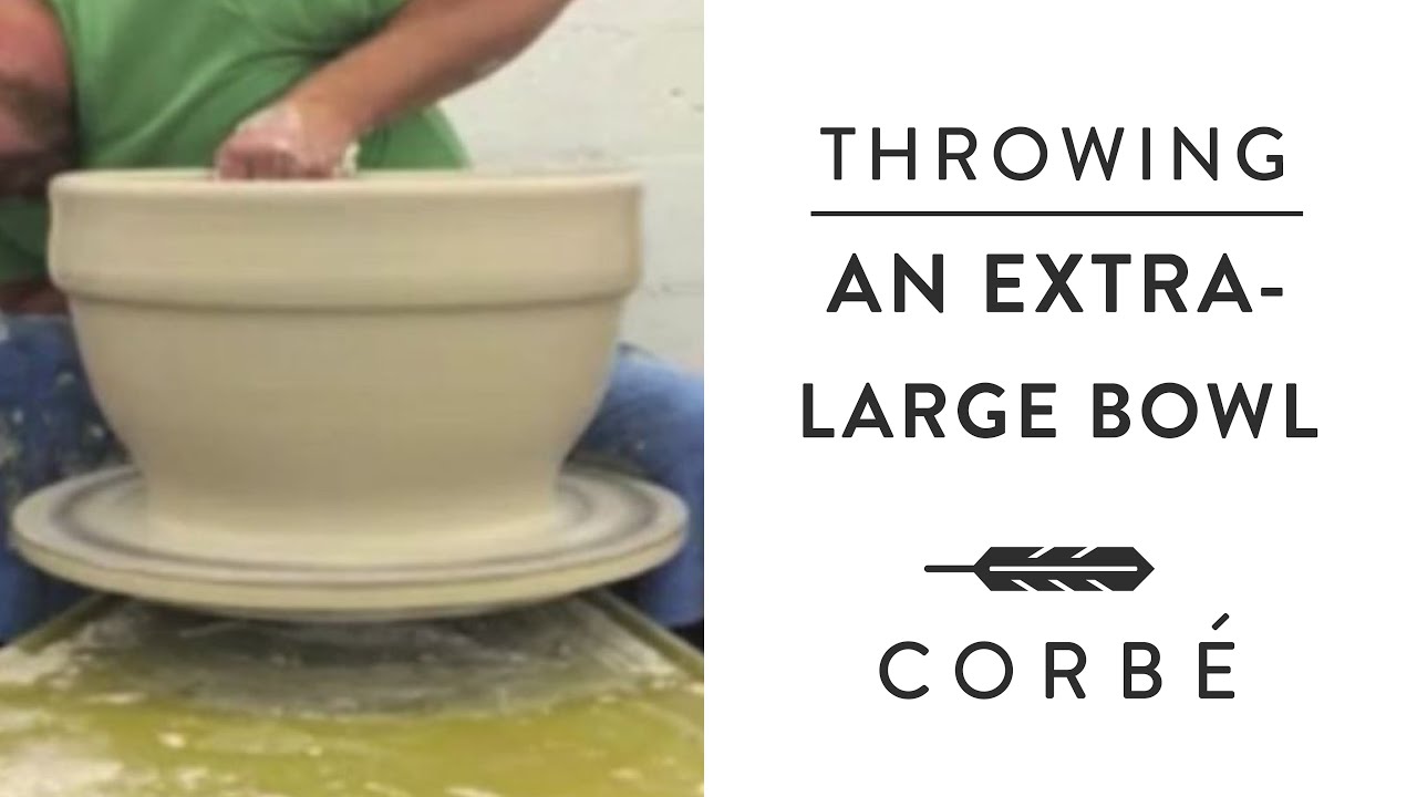 Throwing an Extra Large Bowl on the Pottery Wheel