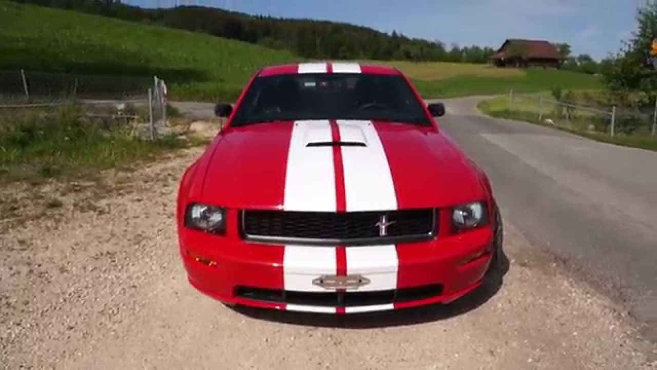 Ford Mustang Gt V8 4 6l Rot Weiss Mod 07 Youtube