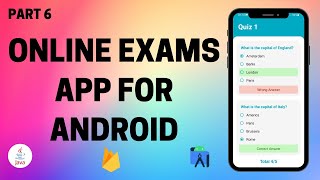 Online Exams App for Android using Java and Firebase (Part 6)