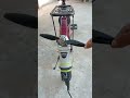 साइकिल के ऊपर डीसी मोटर रख के उसके ऊपर फैन घुमाया गया DC motor new project