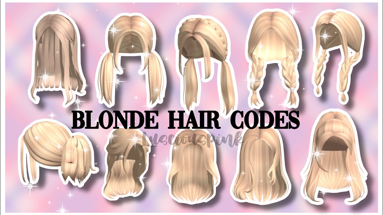 Aesthetic Blonde Hair Codes For Robloxbloxburg Youtube