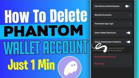 How To Delete Phantom Wallet Account Permanently? || Delete Phantom Wallet In 1 Minute