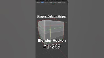 Simple Deform Helper Add-on #blenderaddons #3dmodeling #blendertips