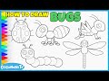 BUGS COMPILATION - How to Draw and Color for Kids - CoconanaTV