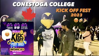 First International Fest Ft.Conestoga College Kickoff Fest 2023 🎉😍🍻| Doon Campus🇨🇦| Fun Vlog🤪
