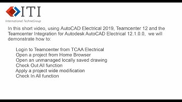 TCAAE - Teamcenter Integration for Autodesk AutoCAD Electrical, Basic Concepts 2