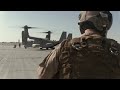 USMC MV-22B Osprey conducts a tactical recovery of aircraft and personnel