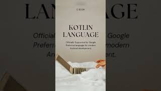 Kotlin is a modern and type of programming language supported by Google for Android development.. 💻🖱