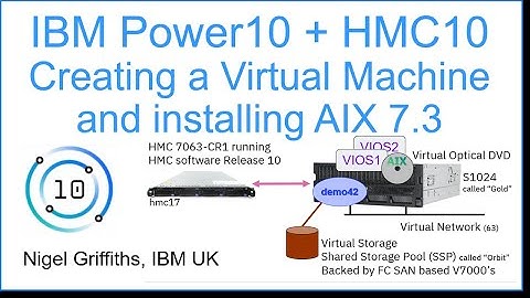 IBM Power10 & HMC10: Creating a VM, Setup & AIX 7.3 Install
