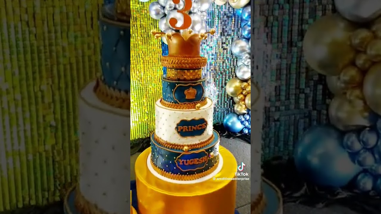 Royal Prince Theme Cake for 3rd Birthday 
