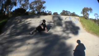 Chef Barney Falls Off His Skateboard And Gets A Cut On His Leg