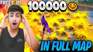 100000 In Full Map😨😍FF Coin Only Challenge - Garena Free Fire