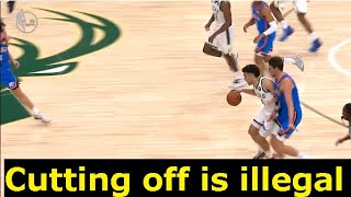 NBA new rule gets Elijah Bryant on the offensive foul  - Bucks vs Thunder | NBA 2021