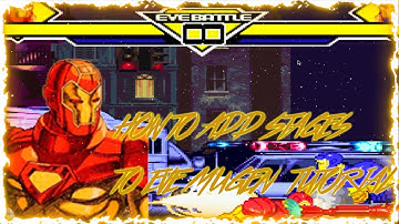 how to add stages to EVE Mugen mugen tutorial
