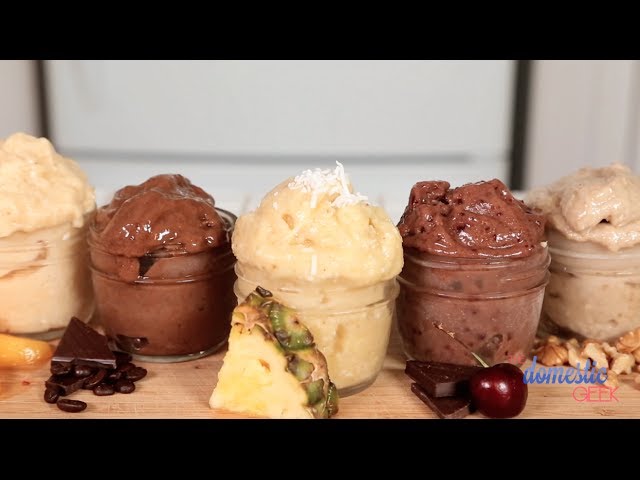 5 MORE Guilt-Free "Ice Cream" Recipes! | The Domestic Geek