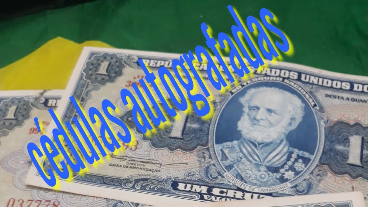 Cédulas Autografadas de 1 cruzeiro, Almirante Tamandaré: Mauro C.de Jesus.