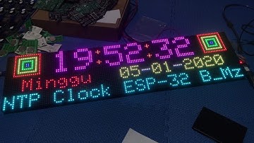 ESP-32 RGB P5 NTP Clock Matrix