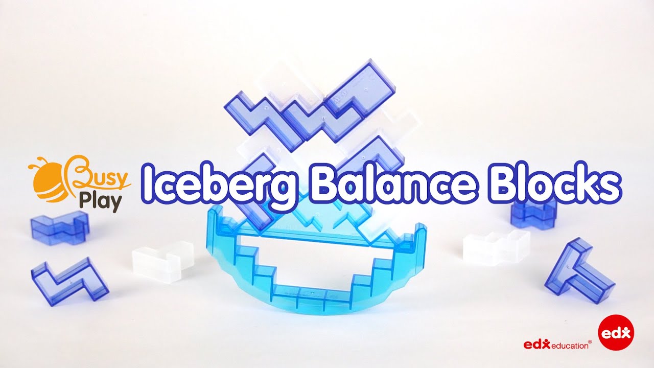 Busy Play® Iceberg Balance Blocks - Edx Education, Stacking and Balance Challenges!