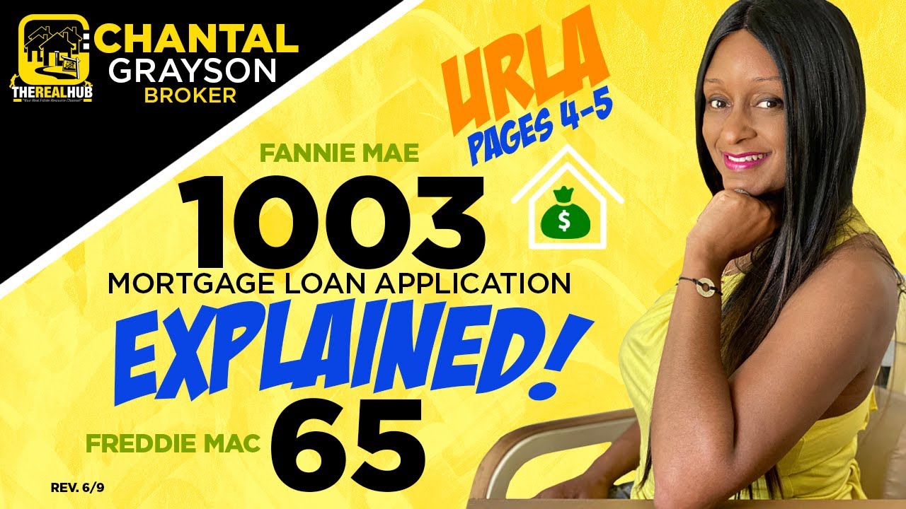 Home loan for first time home buyer mortgage loan purchase or refinance application explained p 4-5