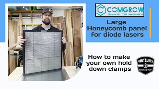 Comgrow Large Honeycomb Bed and material hold down options