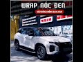 Dán - Wrap nóc đen xe Hyundai Creta. Decal đen bóng siêu cao cấp tự phục hồi xước dăm. Bóng hơn sơn