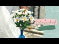 Làm Hoa Cúc dại bằng giấy nhún | Crepe paper Daisy flower tutorial | Doha