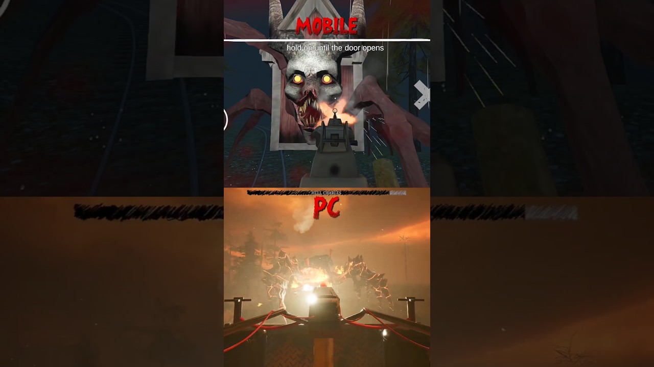 “Choo Choo Charles Graphics: Mobile vs PC 🔥”