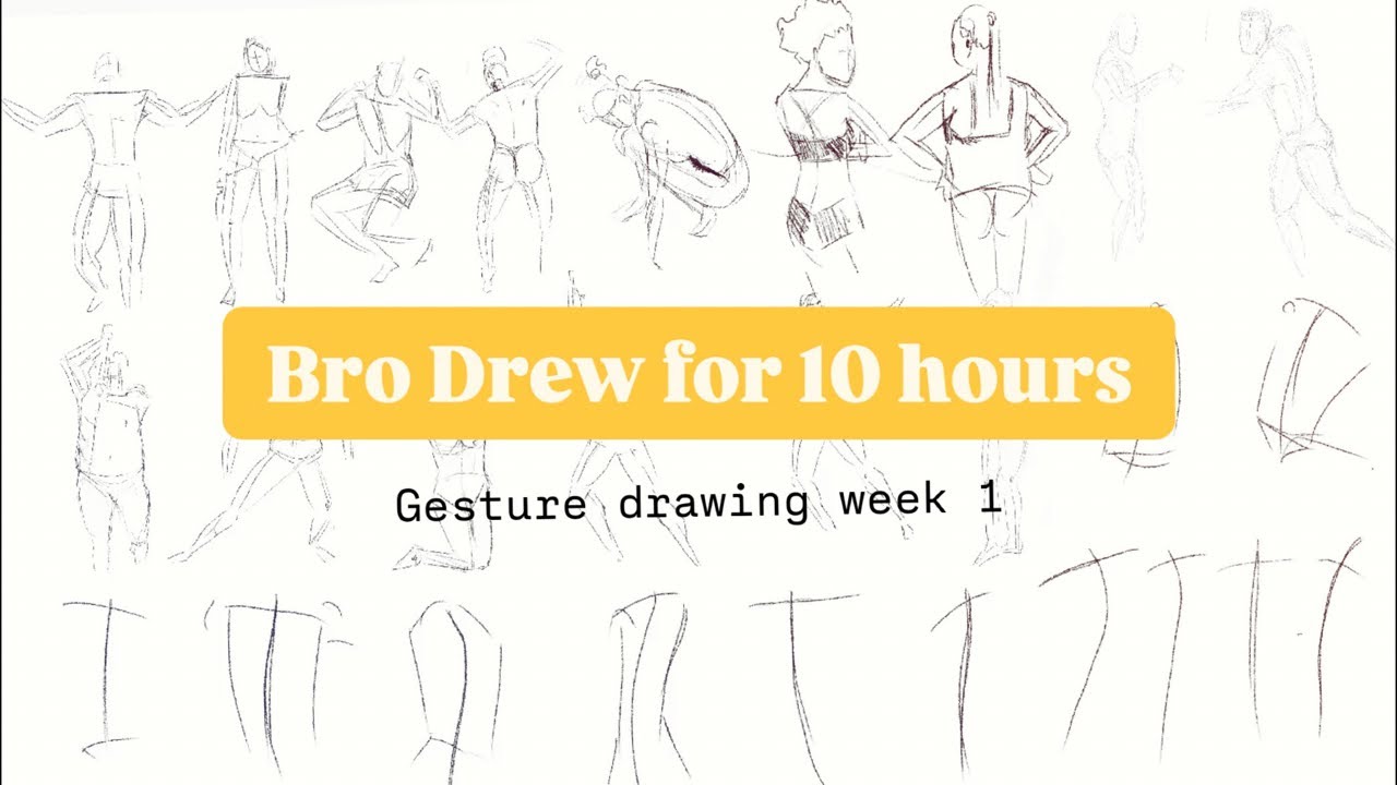 Gesture drawing practice - YouTube