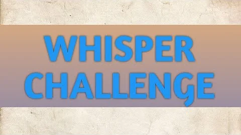 WHISPER CHALLENGE W/HOLLY FORTUNO. SPONSOR BY (SAR...