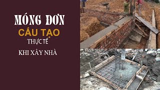 Cấu tạo thực tế móng đơn - THIẾT KẾ INCIHOUSE