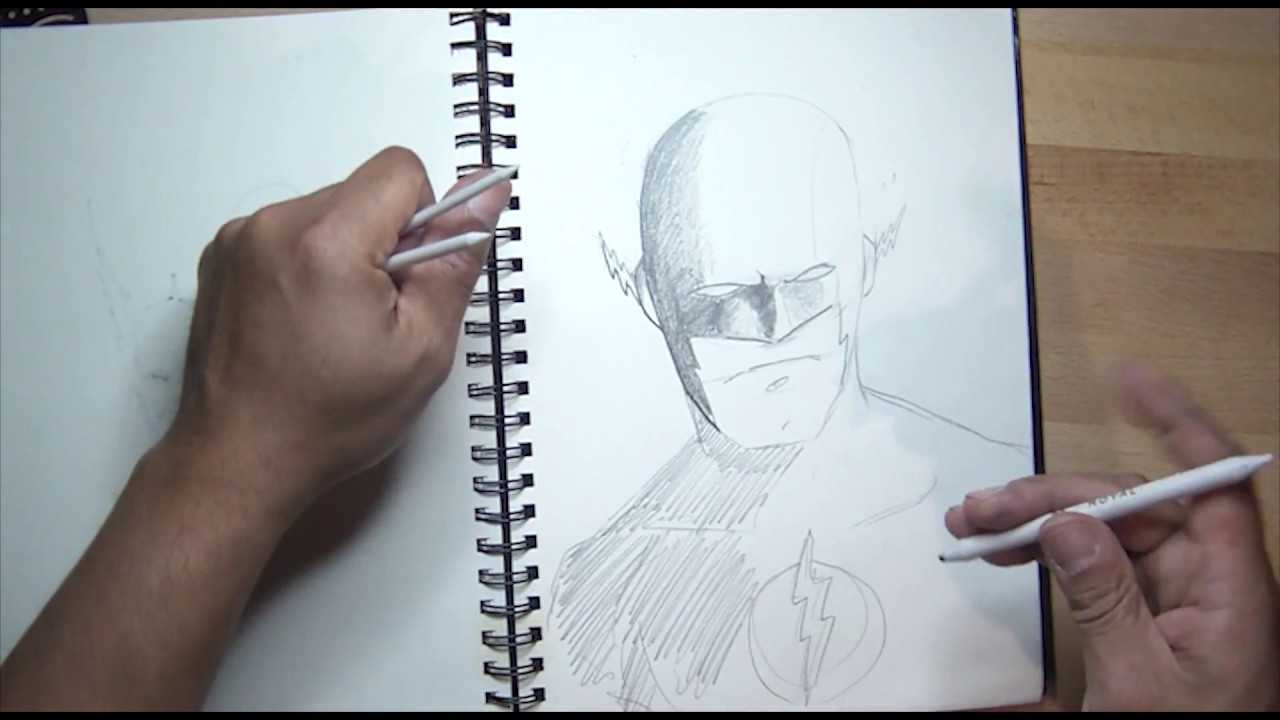 How to Draw The Flash's Face