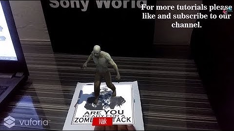 Augmented Reality Virtual Buttons Tutorial with Unity and Vuforia