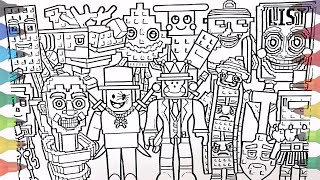 STEAL a BRAINROT [Roblox] New Coloring Pages / Italian Brainrot Animals / Relaxing Music