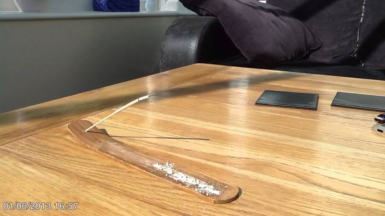 Timelapse Burning Incense Stick YouTube