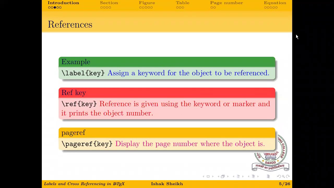 LATEX BEST EXPLANATION LABELS AND CROSS REFERENCE YouTube