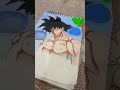 goku but i spilled dark colour so I made them clouds #goku #dragonballdrawing #dragonballfanart #veg