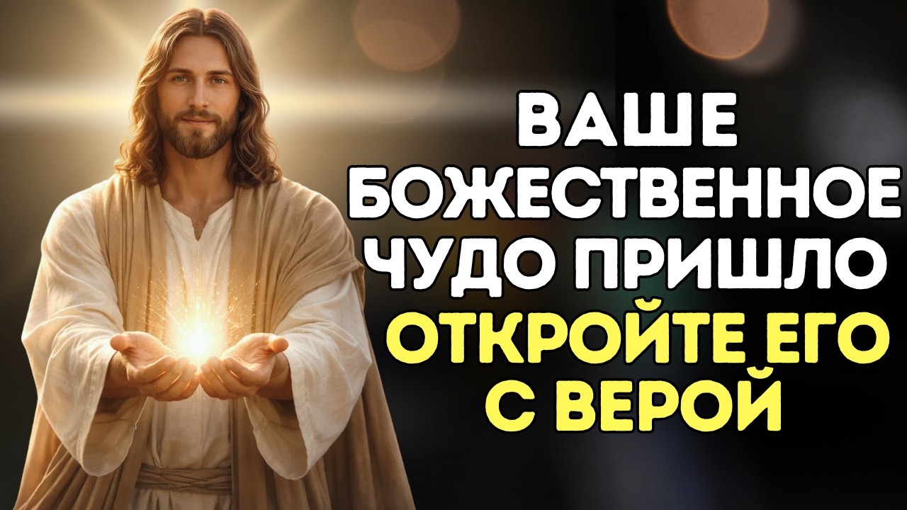 СРОЧНО! БОГ ГОВОРИТ: ВАШЕ БОЖЕСТВЕННОЕ ЧУДО УЖЕ ПРИШЛО — ПРИМИТЕ ЕГО С ВЕРОЙ!