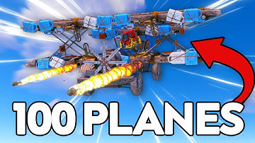 We gave 100 players planes in Rust - Rust Modded