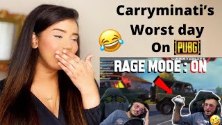 Carryminati - Worst day on PUBG Mobile Highlight | #Bgmi | Reaction | Carryislive |