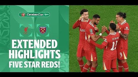 Liverpool 5-1 West Ham | Carabao CupHighlights | Jota, Salah & Gakpo score in FIVE goal win!