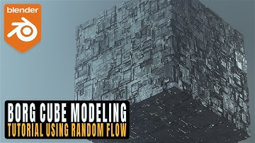 Borg Cube Modeliing In Blender #b3d #blender3d